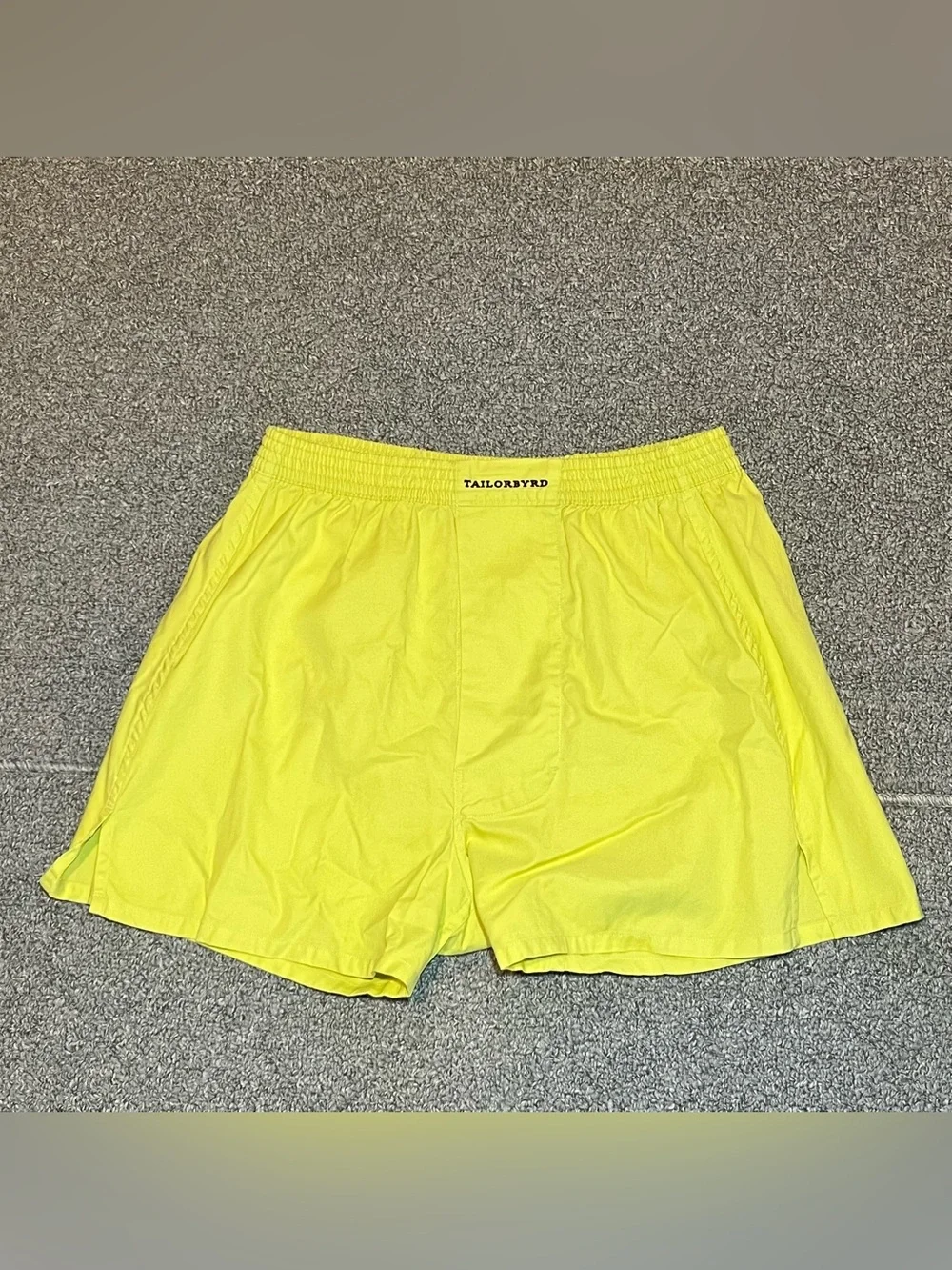 Tailor Byrd Boxer Shorts Mens Size Medium Yellow